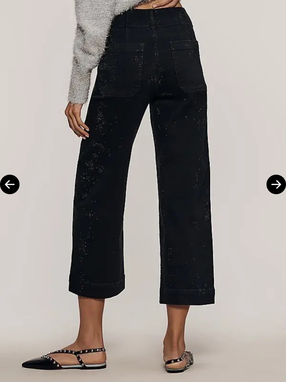 Colette Sparkle Crop High Rise Jeans - Petite